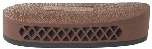 Picture of Pachmayr F325 Deluxe Field Recoil Pad - Grind to Fit, 1.15 Large, Stippled, Brown, 5.7"x2.05"x1.1"