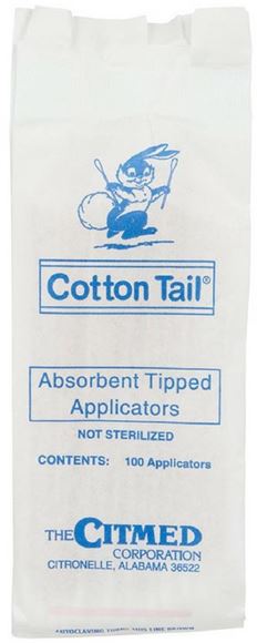 Picture of Cotton Tail Absorbent Tipped Applicators - Bunny Tail Q-Tips, 6" Long, 100pk