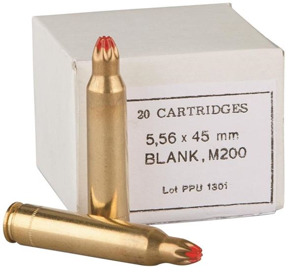 Picture of Prvi Partizan (PPU) Rifle Ammo - 5.56x45mm, Blank, M-200, 20rds