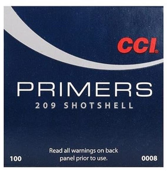 Picture of CCI Primers, Shotshell Primers - No. 209, Shotshell Primers, 100ct Sleeve