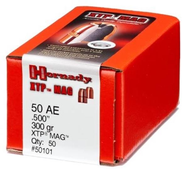 Picture of Hornady Handgun Bullets, XTP (eXtreme Terminal Performance) - 50 AE (.500"), 300Gr, XTP, 50ct Box