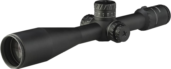 Picture of Tangent Theta Professional Marksman Riflescopes, Model TT525P - 5-25x56mm, 34mm, Illuminated Gen3 XR Reticle, Tool-Less Re-Zero Feature, Double Turn Elevation Adjustment With 30 MRAD Total Range, 0.1 MRAD Adj. Resolution