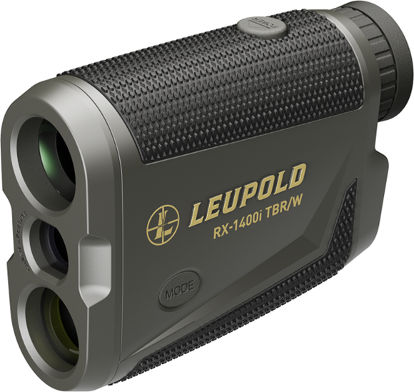 Picture of Leupold Optics - RX-1400i TBR/W Laser Rangefinder, 5x, 1400 Yards, CR2, Black/Grey, 3 Reticle Options, Red Display Color