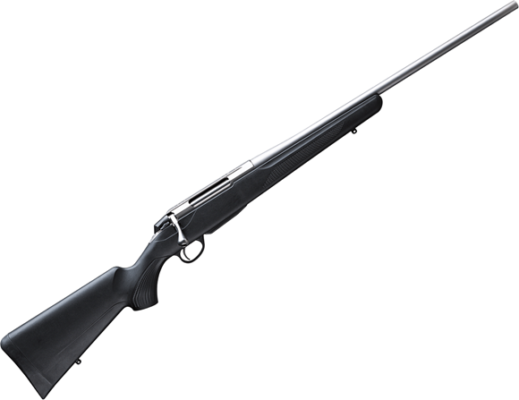 Picture of Tikka T3X Lite Bolt Action Rifle - 22-250, 22.4", Stainless Finish, Black Modular Synthetic Stock, Standard Trigger, 3rds, No Sights