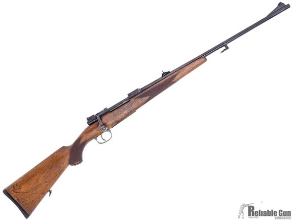 Picture of Used Geco Mauser 98 Bolt-Action Rifle - 8x57, 23.5", Blued, Williams Adjustable Rear Sight & Fixed Front, Slim Wood Stock, Sling Swivels, Good Condition