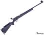 Picture of Used Savage Arms Mark II FVT Rimfire Bolt Action Rifle - 22 LR, 21", Satin Blued Carbon Steel, Matte Black Synthetic Stock, Single Shot, Peep-Sight, AccuTrigger, Custom Buttstock Cheek Piece, 2 Magazines, Good Condition