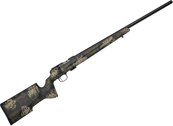Picture of CZ 457 Varmint Precision Trainer Suppressor Ready Bolt Action Rimfire Rifle - 22 LR, 16.5" Heavy Barrel, 1:16", Cold Hammer Forged, Threaded, Manners Composite Camo Stock, No Sights, 5rds