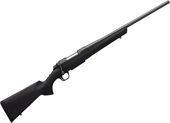 Picture of Browning A-Bolt 3 AB3 Micro Stalker Bolt Action Rifle - 243 Win, 20", Matte Black, Sporter Contour, Black Composite Stock w/ Pachmayr Recoil Pad, 5rds, Adjustable Feather Trigger, 13" LOP