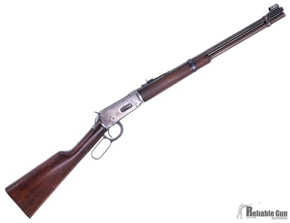 Picture of Used Winchester Model 1894 Lever-Action 30-30 Win, 1956 Mfg. Date, 20" Barrel, Checkered Buttplate, Replacement Lever Link, Fair Condition