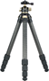 Picture of Leupold Tripods, Optic Accessories - Pro Guide CF-436 Tripod Kit, 3 Section Legs, 32mm Carbon Fiber Legs, Ball Head, Twist Lock Leg Adjustment, Arca-Swiss Plate Compatability, 4 lbs, 67" Extended - 22" Collapsed, Black/Shadow Tan