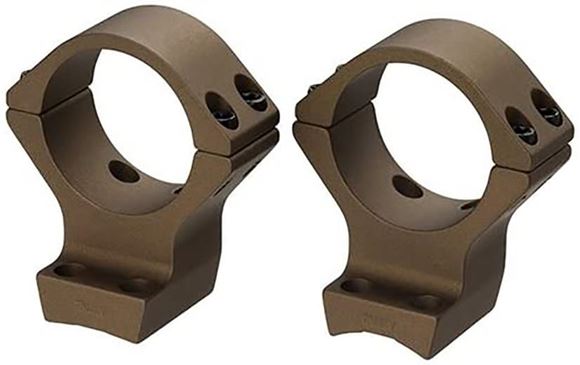 Picture of Talley Tactical Products, One Piece Mount - Rings, 30mm, For Browning X-Bolt Hell's Canyon, Burnt Bronze Cerakote, Med