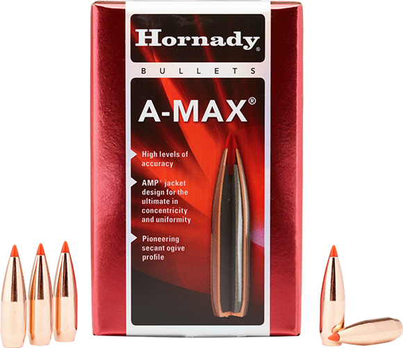Picture of Hornady Rifle Bullets - 50 Caliber (.510"), 750Gr, A-MAX, 100ct Box