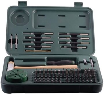 Picture of Weaver Gunsmithing Tools - Deluxe Tool Kit, 88 Piece Set w/ Storage Case, 54 Flat Bits / 3 Phillips / 4 Torx Style Bits / 3 Specialty / 1 Hex Adapter / Bench Block / Double Faced Hammer / 9 Punches / Magnetic Driver / 2 Extended Length Bits