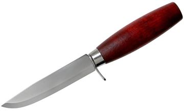 Picture of Morakniv Adventure, Hunter/Explorers Knife - Classic w/ Finger Guard, Carbon Steel Blade, Birch Wood Handle, 2.5mmx106mm, Polymer Sheath