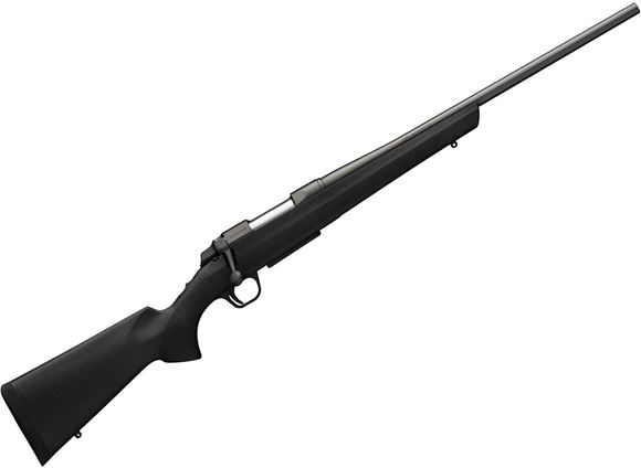 Picture of Browning A-Bolt 3 AB3 Micro Stalker Bolt Action Rifle - 7mm-08, 20", Matte Black, Sporter Contour, Black Composite Stock w/ Pachmayr Recoil Pad, 5rds, Adjustable Feather Trigger, 13" LOP
