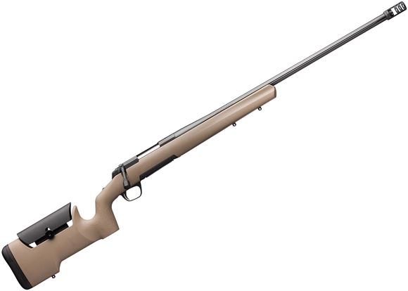 Picture of Browning X-Bolt Max Long Range Bolt Action Rifle - 300 PRC, 26" Fluted Heavy Sporter Barrel, FDE Composite Adjustable Stock, Muzzle Brake and Thread Protector, 3rds