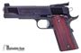 Picture of Used Les Baer Special Custom 1911 Match, 9mm Luger, 5'',  Blued Frame And Slide, Deluxe Checkered Grips, Aristocrat Target Sights, 1 Magazine, Excellent Condition