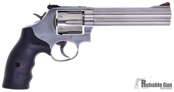 Picture of Used Smith & Wesson 686-6 Double-Action 357 Mag, 6" Barrel, Stainless, Excellent Condition