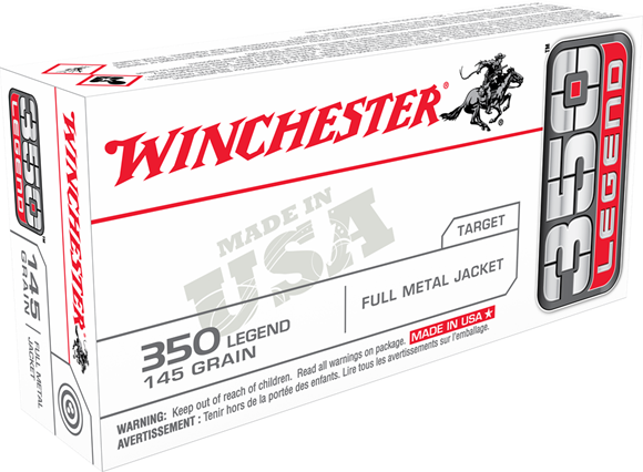 Picture of Winchester Target Rifle Ammo - 350 Legend, 145Gr, FMJ, 20rds Box