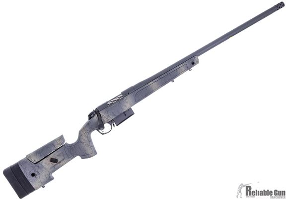 Picture of Bergara B-14 Wilderness HMR Bolt Action Rifle - 6.5 PRC, 24" No. 6 Taper, Sniper Grey Cerakote, Bergara HMR Molded Mini-Chassis Grey & FDE w/ Black Splatter Stock, Threaded, 3rds