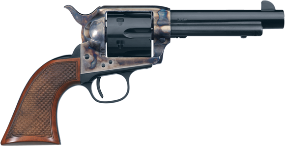 Picture of Uberti 1873 Cattleman El Patron Single Action Revolver, 45 Colt, 4-3/4", Blued/Case Hardened, Walnut Grip, 6rds