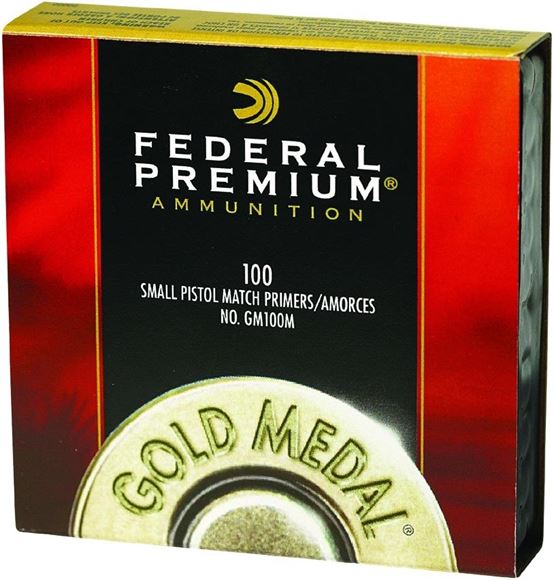 Picture of Federal Components, Federal Premium Gold Medal Centerfire Primers - Small Pistol Match, 100ct Box