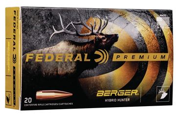 Picture of Federal Premium Vital-Shok Rifle Ammo - 243 Win, 95Gr, Berger Hybrid Hunter, 20rds Box, 3050fps