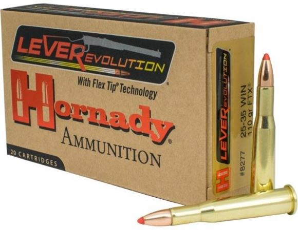 Picture of Hornady LEVERevolution Rifle Ammo - 25-35 Win, 110Gr, FTX LEVERevolution, 20rds Box
