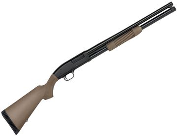 Picture of Mossberg Maverick 88 Security Pump Action Shotgun - 12Ga, 3", 20", Blued, FDE Synthetic Stock, 5rds, Front Bead Sight, Fixed Cylinder