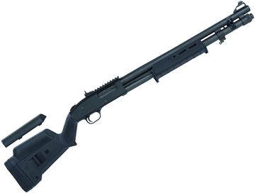 Picture of Mossberg 590A1 Magpul Tactical 9-Shot Pump Action Shotgun - 12Ga, 3", 20", Heavy-Walled, Parkerized, Black Magpul Stock & Forend, 8rds, XS Ghost Ring Sights & Rail, Fixed Cylinder, Magpul Front & Rear Sling Mount, Metal Trigger Guard & Safety Button