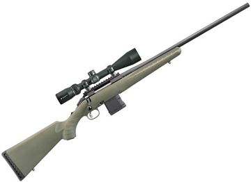 Picture of Ruger American Bolt Action Rifle Combo - 204 Ruger, 22", AR-Style Mag, Moss Green Synthetic Stock, Vortex 4-12x44 Scope