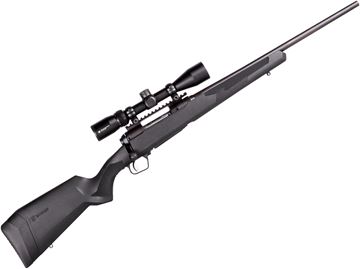 Picture of Savage Arms Model 110 Apex Hunter XP Bolt Action Rifle - 7mm-08 Rem, 20", Matte Blued, Black Synthetic Stock, Adjustable LOP, 4rds, With Vortex Crossfire II 3-9x40mm Scope, AccuTrigger