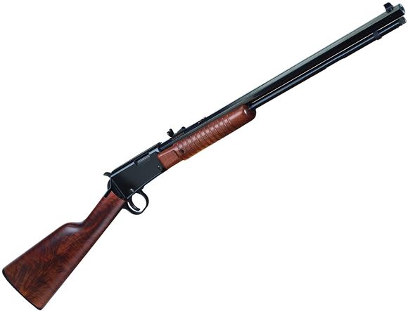 Picture of Henry Rimfire Pump Action Octagon Rifle - 22 WMR, 20.5", Blued, American Walnut Stock, 12rds