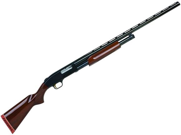 Picture of Mossberg 500 Hunting All Purpose Field Classic Pump Action Shotgun - 12Ga, 3", 28", Vented Rib, Ported, High Polish Blued, High-Gloss Walnut Stock, 5rds, Twin Bead Sights, Accu-Set (IC, M, F)