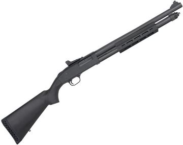 Picture of Mossberg 590A1 Tactical  Pump Action Shotgun - 12Ga, 3", 18.5", Heavy-Walled, Ghost Ring Sights, Parkerized, Black  Synthetic, M-LoK Forend, Accu-Choke (Cylinder), Metal Trigger Guard & Safety Button