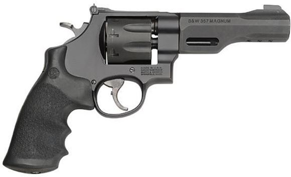 Picture of Smith & Wesson (S&W) Performance Center Model 327 TRR8 DA/SA Revolver - 357 Mag, 5", Matte Black, Scandium Alloy Frame & Stainless Steel Cylinder, Large Frame (N), Synthetic Grip, 8rds, Interchangeable Front & Adjustable  Rear Sights