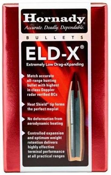 Picture of Hornady Rifle Bullets, ELD-X - 338 Caliber (.338"), 270Gr, ELD-X, 50ct Box