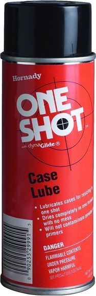 Picture of Hornady Lubes & Cleaners - One Shot Spray Case Lube w/Dyna Glide Plus, 5.5oz (141g) Aerosol