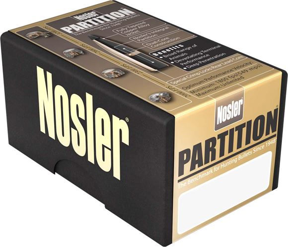 Picture of Nosler Bullets, Partition - 8mm Caliber (.323"), 200Gr, Spitzer, 50ct Box
