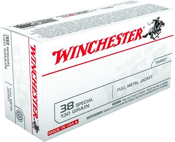 Picture of Winchester "USA" Handgun Ammo - 38 Special, 130Gr, FMJ, 50rds Box