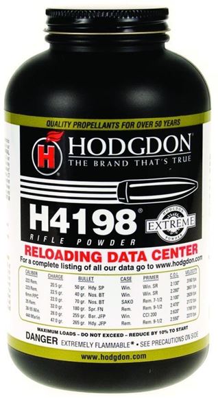 Picture of Hodgdon Smokeless Extreme Rifle Powders - H4198, 1 lb