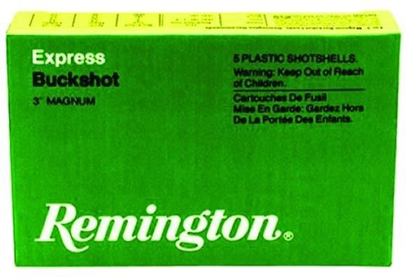 Picture of Remington Buckshot, Express Magnum Buckshot Shotgun Ammo - 12Ga, 3", 4 DE, #4 Buck, 41 Pellets, Buffered, 5rds Box, 1225fps