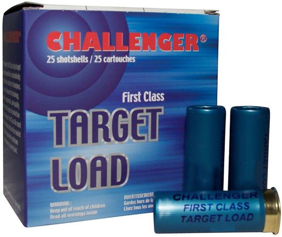 Picture of Challenger Target Loads Shotgun Ammo - Handicap, 12Ga, 2-3/4", 3 DE, 1-1/8oz, #7-1/2, 250rds Case, 1200fps