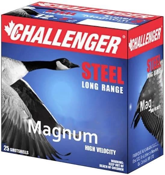 Picture of Challenger Steel Magnum Shotgun Ammo - 12Ga, 2-3/4", 1-1/16oz, BB, 25rds Box