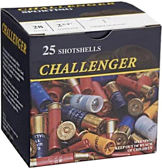 Picture of Challenger Target Loads Shotgun Ammo - Target, 28Ga, 2-3/4", 3/4oz, #6, 25rds Box, 1330fps