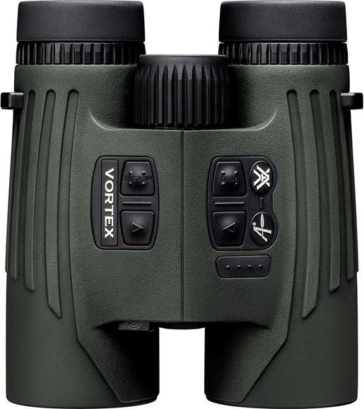 Picture of Vortex Optics, Fury HD 5000 AB Laser Rangefinding Binoculars - 10x42, Roof Prisms, Waterproof/Fogproof 5-5000 Yard Ranging, Equipped w/ Applied Ballistics, Pairs to Fury HD App.