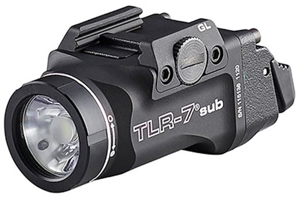 Picture of Streamlight TLR-7 sub - Low Profile Tactical Light, for Glock 43/48 & Other Subcompact Pistols With Rails, Includes Mounting Kit With Key And CR123A Lithium Battery