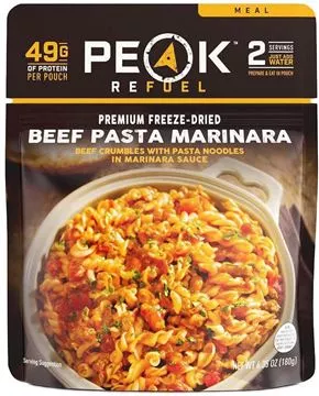 Picture of Peak Refuel Freeze Dried Meals - Beef Pasta Marinara Meal