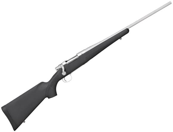 Picture of Remington Model Seven Stainless Bolt Action Rifle - 7mm-08 Rem, 20", Light Contour, Stainless Steel, Black Synthetic Stock, 4rds, X-Mark Pro Adjustable Trigger