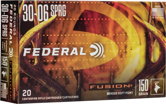 Picture of Federal Fusion Rifle Ammo - 30-06 Sprg, 150Gr, Fusion, 200rds Case